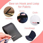 Edge banding 10cm x 2m – Black nylon, non-adhesive, for sewing