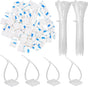 100 pieces 25 mm × 25 mm self-adhesive cable tie base holders (white)