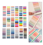 Color index stickers 2000-piece 1.6×0.5 inch – PET, page markers