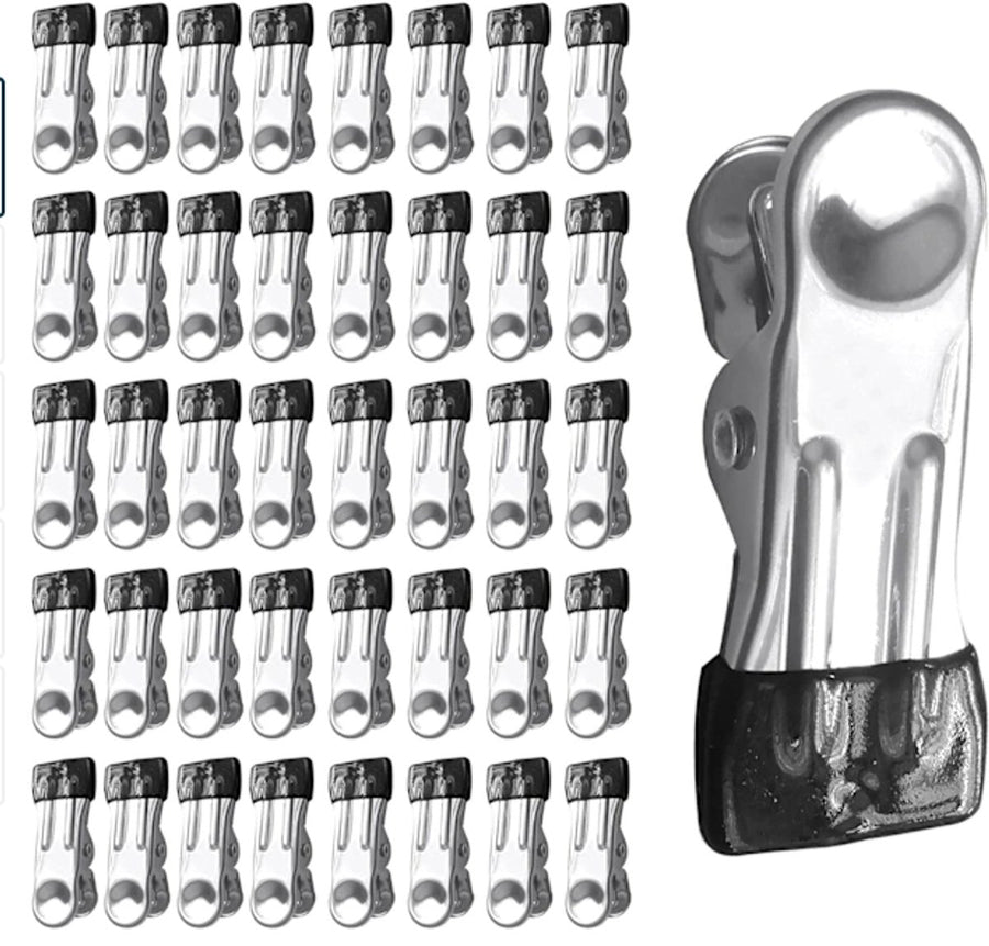 Stainless Steel Clothes Clips 40-piece – Strong, for outdoor use
