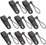 Tarp Clips & Bungee Cords 10-piece – Heavy Duty, for tents/banners (black)