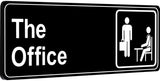 Acrylic Door Panel – Self-Adhesive, 3.2×9×0.2 inches, Black & White
