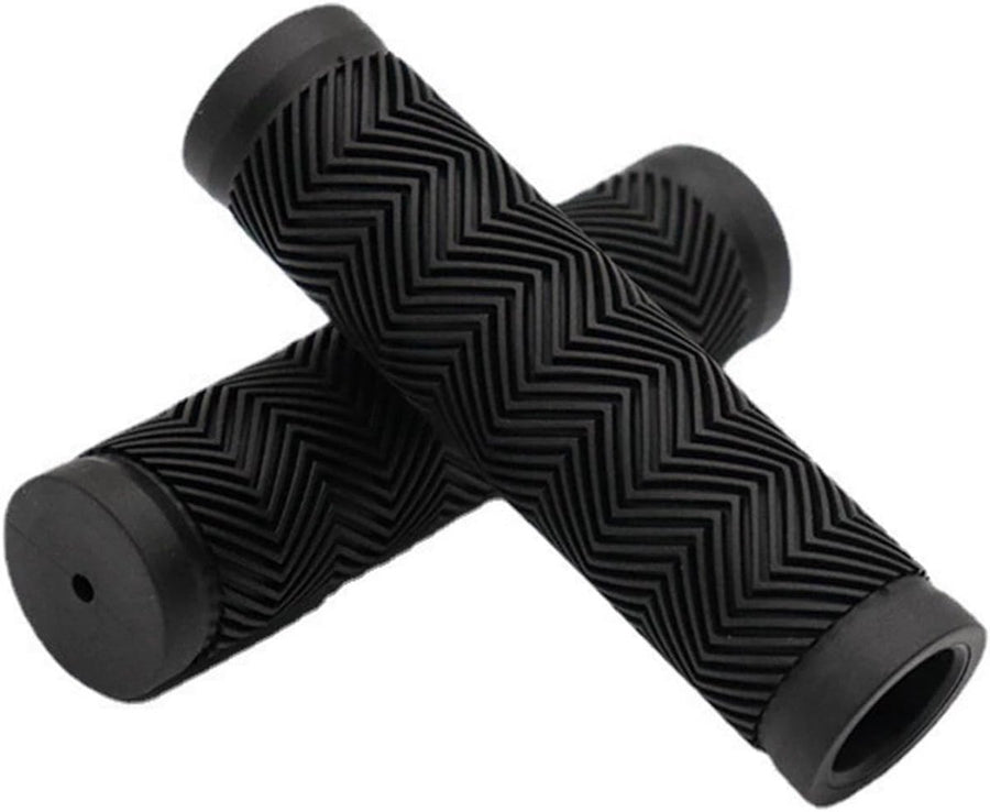Bicycle handlebar grips - 90 mm long - suitable for bicycles, mountain bikes, beach cruisers, scooters, and folding bikes - soft, comfortable, and non-slip.