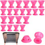 Curlers 40-piece – Pink, 20 large + 20 small curling brushes