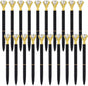 Ballpoint pen - 20 pieces - Metal casing - Black ink - Suitable for weddings, office occasions, etc. - Black