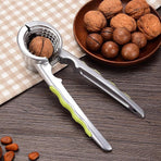 Nutcracker - with non-slip silicone handle - suitable for walnuts, almonds, hazelnuts, and pistachios
