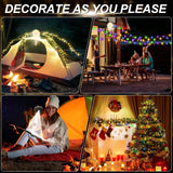 Camping Light String 10 Meters - Ambience Strip - IPX4 Waterproof - Retractable - Rechargeable - Warm White | Outdoor Lighting Garland - Camp Lamp - Camping Lamp - Lights - Light String - Tent Lamp - Rechargeable Camping Lamp With USB C - Outdoor - Side View