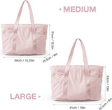 Women's Handbags - Women's Shopper Bag with Zipper - Large Shoulder Bag / Women's Handbag - School Bag - Shoulder Bag - Laptop Bag - Women's Bag - Handbag - Shopper - Weekend Bag - Shopping Bag - Beach Bag - Yoga / Fitness / Travel - Black