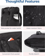 Women's Handbags - Women's Shopper Bag with Zipper - Large Shoulder Bag / Women's Handbag - School Bag - Shoulder Bag - Laptop Bag - Women's Bag - Handbag - Shopper - Weekend Bag - Shopping Bag - Beach Bag - Yoga / Fitness / Travel - Black