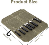 Chef Tools Protector - Roll Case Knife Folder - Cookware - Chef's Fashion - Knife Folder - Knife Bag - Storage Bag - Knife Set Storage Bag - Knife Case for 12 Knives - Kitchen Set - Chef Knife Roll Bag - Portable Knife Bag - Knives Not Included! - 45-Degree Angle