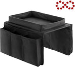 Sofa Tray with Organizer – Armrest Tray – Black