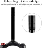 Stem Extender - Professional Stem Extender - Bicycle Handlebar Riser - Bicycle Handlebar Riser - Comfortable Cycling - Sturdy - Non-deformable - Comfort - Stability Performance - Ideal for Everyday Cyclists / Cycling Enthusiasts - Black