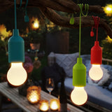 Camping lamp - pull light - Camping - Creative LED Tent Lamp - Portable Camping Lamp - Camplamp - Tent Lighting - Lights - Bright - IPX4 Waterproof - for Outdoor /fishing /Travel /camping /party decoration - Halloween - Christmas - green - Top-Down View
