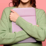 Laptop Case / Sleeve - 15.6 Inch - 2-Piece Extra Compartment - Laptop Sleeve with Pouch - Women's / Men's Laptop Bag - Macbook Case with Zipper - Laptop Sleeve - Laptop Case - Laptop Cover - Pink - Shockproof - Scratchproof - Durable
