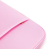 Laptop Case / Sleeve - 15.6 Inch - 2-Piece Extra Compartment - Laptop Sleeve with Pouch - Women's / Men's Laptop Bag - Macbook Case with Zipper - Laptop Sleeve - Laptop Case - Laptop Cover - Pink - Shockproof - Scratchproof - Durable - Side View