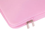 Laptop Case / Sleeve - 15.6 Inch - 2-Piece Extra Compartment - Laptop Sleeve with Pouch - Women's / Men's Laptop Bag - Macbook Case with Zipper - Laptop Sleeve - Laptop Case - Laptop Cover - Pink - Shockproof - Scratchproof - Durable - 45-Degree Angle
