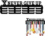 Medal Hanger - Medal Holder - Medal Rack - Medal Organizer - Medal Display - Hooks for Prizes - Hanging Hooks - Running Marathon - Football - Medals - Display - Winner's Gift - Carnival Medals - Black - Includes Mounting Set