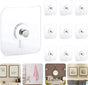 Self-Adhesive Nails - 10 Pieces - Adhesive Stick-on Nails - Hanging System - Towel Hook - Stick-on Hooks - Adhesive Screw - Picture Hanger - Flat Head - No Drilling Required - High Load Capacity - Wall Hooks - Hook
