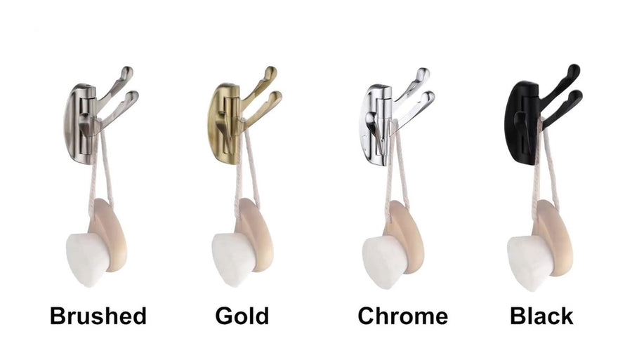 Wall Hook - Swivel Hooks - Foldable Coat and Towel Hook - Triple Hook - Small Hooks - Hanging Hooks - Wall Hook - Coat Hook - Towel Hanger - Small Towel Hooks - Coat Rack Hook - Coat Rack Hooks - Hat Hook - Metal - For Bathroom, Kitchen - Chrome Silver