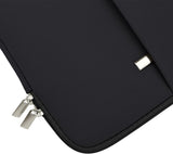 Laptop Sleeve / Pouch - 15.6 Inch - 2-Piece Extra Compartment - Laptop Sleeve with Pouch - Women's / Men's Laptop Bag - Macbook Case with Zipper - Laptop Sleeve - Laptop Case - Laptop Cover - Black - Shockproof - Scratchproof - Durable - Side View
