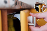 Magnetic Child Lock for Cabinets - Self-Adhesive Safety Hooks - 6 Locks and 2 Keys - Magnetic Lock - Cabinet Security for Children - Baby Toddler Magnetic Security for Cabinet, Door, and Drawer - Magnetic Closure - No Drilling or Screws - White - 45-Degree Angle