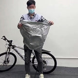Universal Bike Cover for All Bikes - Waterproof Ultra Strong Oxford - Bike Cover for 1 / 2 Bikes - Bike Protective Cover - Bicycle Cover - Electric Bike, Mountain Bike, Etc - Black - For Bike Carrier and Storage - Front View