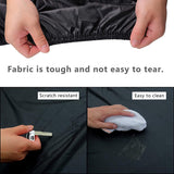 Universal Bike Cover for All Bikes - Waterproof Ultra Strong Oxford - Bike Cover for 1 / 2 Bikes - Bike Protective Cover - Bicycle Cover - Electric Bike, Mountain Bike, Etc - Black - For Bike Carrier and Storage - Side View