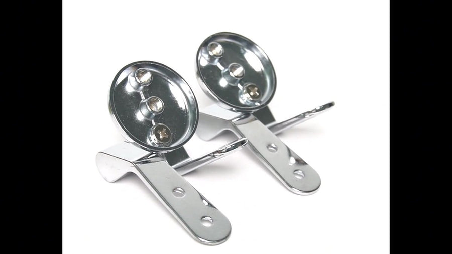 Toilet Seat Hinges Fittings - Mounting Set for Wooden, Resin, and MDF Toilet Seats