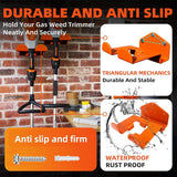 Hanging Hooks - 2 Storage Hooks - Garden Tool Hanging System - Tool Holder - Wall Bracket - Screws Included - Garage Storage Hooks for Wall Storage - For Lawnmowers, Hedge Trimmers, and Power Tools - Front View