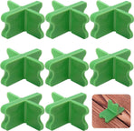 8 pieces - ABS deck spacers - 1/16", 1/8", 3/16", 1/4" - green deck spacers - for pressure-treated composite decks