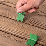8 pieces - ABS deck spacers - 1/16", 1/8", 3/16", 1/4" - green deck spacers - for pressure-treated composite decks