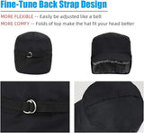 Beanie - Winter hat - Men's winter hat - Winter ear flap hat - with visor - with ear flaps - Ski hat - Cold weather - Trapper hat - Ear warmers Water-repellent outdoor hat - Winter - for outdoor sports, skiing, cycling, hiking, running - black