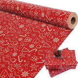 Wrapping paper - Christmas wrapping paper - Christmas gift paper - Wrapping paper with figures - 43 x 300cm - 1 Roll - Christmas paper wrapping paper for Christmas - Christmas paper wrapping paper for children - gift paper - Kraft gift paper - Christmas -