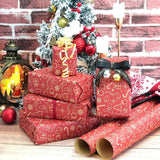 Wrapping paper - Christmas wrapping paper - Christmas gift paper - Wrapping paper with figures - 43 x 300cm - 1 Roll - Christmas paper wrapping paper for Christmas - Christmas paper wrapping paper for children - gift paper - Kraft gift paper - Christmas -