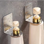 Pieces Wall-Mounted Soap Dispenser - Wall-Mounted Soap Dispenser - Hand Pump Holder - Wall-Mounted Shampoo Bottle Holder - Kitchen-Bathroom Organizer - Wall Bracket - Black