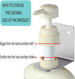 Pieces Wall-Mounted Soap Dispenser - Wall-Mounted Soap Dispenser - Hand Pump Holder - Wall-Mounted Shampoo Bottle Holder - Kitchen-Bathroom Organizer - Wall Bracket - Black