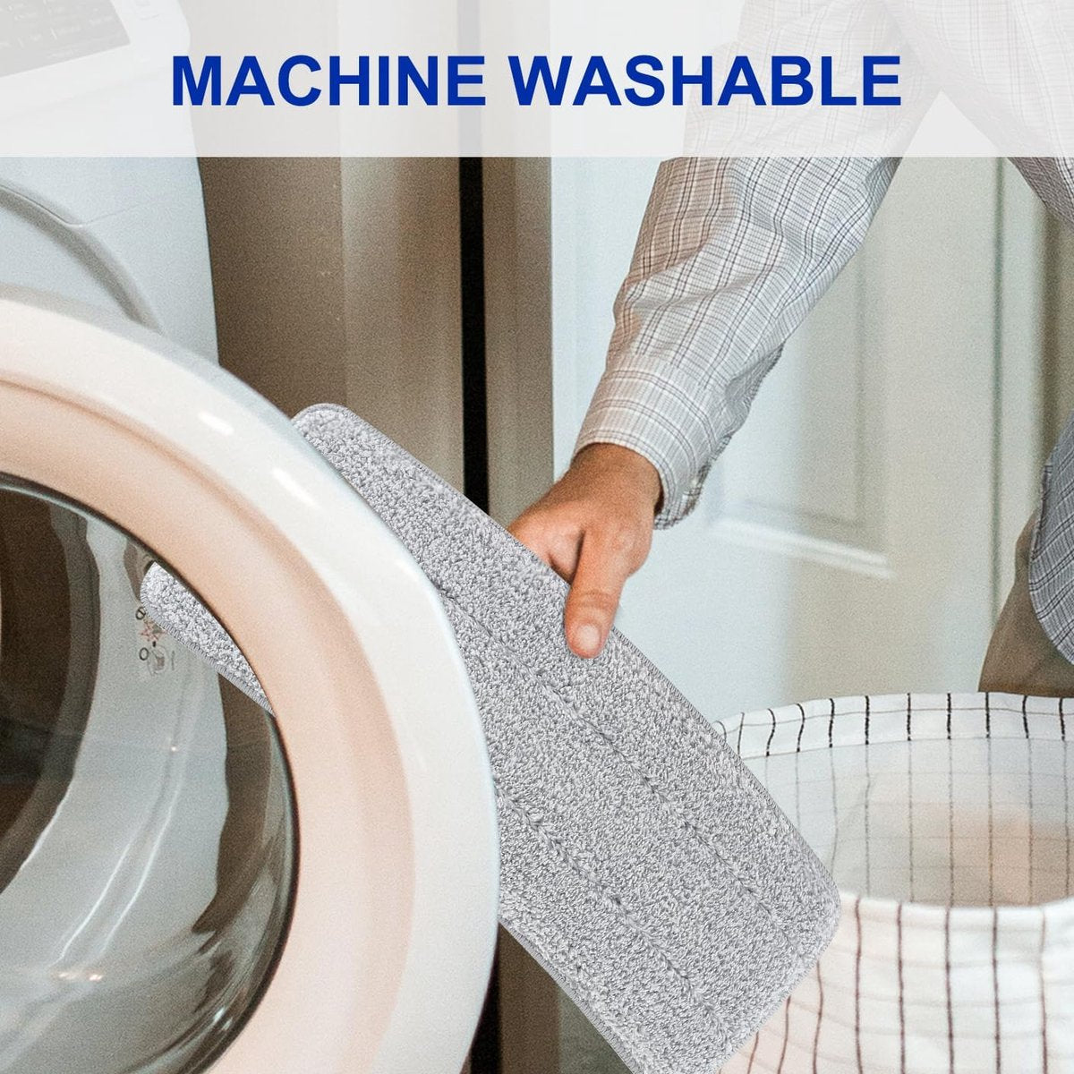 Mop Pad Refills - 10 Pieces - Mop Refill - Mops - Wet and Dry for Home Cleaning - Viscose Mop - Microfiber Mop Cloth - Scratch Anet - Washable Microfiber Mop Pads - Replacement Cloth - Flat Mop Pad - Floor Wiper