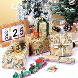 Wrapping paper - Christmas wrapping paper - Christmas gift paper - Wrapping paper with figures - 43 x 300cm - 1 Roll - Christmas paper wrapping paper for Christmas - Christmas paper wrapping paper for children - gift paper - Kraft gift paper - Christmas - - Side View