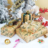 Wrapping paper - Christmas wrapping paper - Christmas gift paper - Wrapping paper with figures - 43 x 300cm - 1 Roll - Christmas paper wrapping paper for Christmas - Christmas paper wrapping paper for children - gift paper - Kraft gift paper - Christmas - - Top-Down View