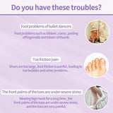 pairs - Silicone gel toe protectors - soft ball of the foot - metatarsal ballet pointe toe cap - with hole toe protection - toe protectors - insole - 2 pairs white + 2 pairs beige - 9.2*11 cm