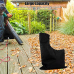 60*44 cm - Leaf blower storage bag - backpack leaf collection bag - universal replacement bag for bottom waste disposal - Oxford cloth garden leaf blower collection bag - with zipper - black
