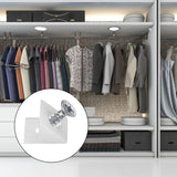 50 pieces - drawer wedges - drawer repair kit - L-shaped drawer wedges - with screws - mounting wedges - drawer back supports - cabinet shelf support - plastic drawer reinforcement repair kit - for home repair and furniture - 15*12.8*9.6 cm - white