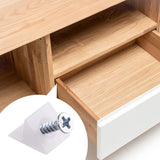 50 pieces - drawer wedges - drawer repair kit - L-shaped drawer wedges - with screws - mounting wedges - drawer back supports - cabinet shelf support - plastic drawer reinforcement repair kit - for home repair and furniture - 15*12.8*9.6 cm - white