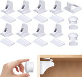 Child Locks for Cabinets - 8 Child Locks + 2 Keys - Cabinet Security for Children - Magnetic Child Lock - Invisible Child Lock - Magnetic Child Lock - Safety Lock for Cabinets - Baby Security - baby lock - child locks - White