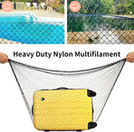 Cat Net - 8*3 m - Cat Balcony Net - Cat Protection Net - Cat Mesh - fall protection net for cats - fall safety net - mesh balcony railing - dog fencing - fall protection net for pets - safety net - with accessories - black