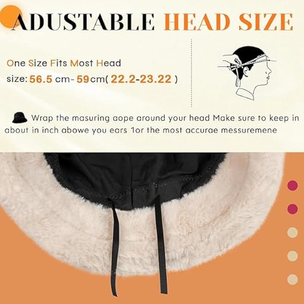Women's Beanie - Hat - Bucket Hat - Winter Hat - Fisherman's Hat - Ladies' Bucket Hat - Winter Bucket Hat For Women - Winter Hat - Warm Beanies - Winter Fisherman's Hat - Fluffy - Winter - Fashion - Unisex - Beige