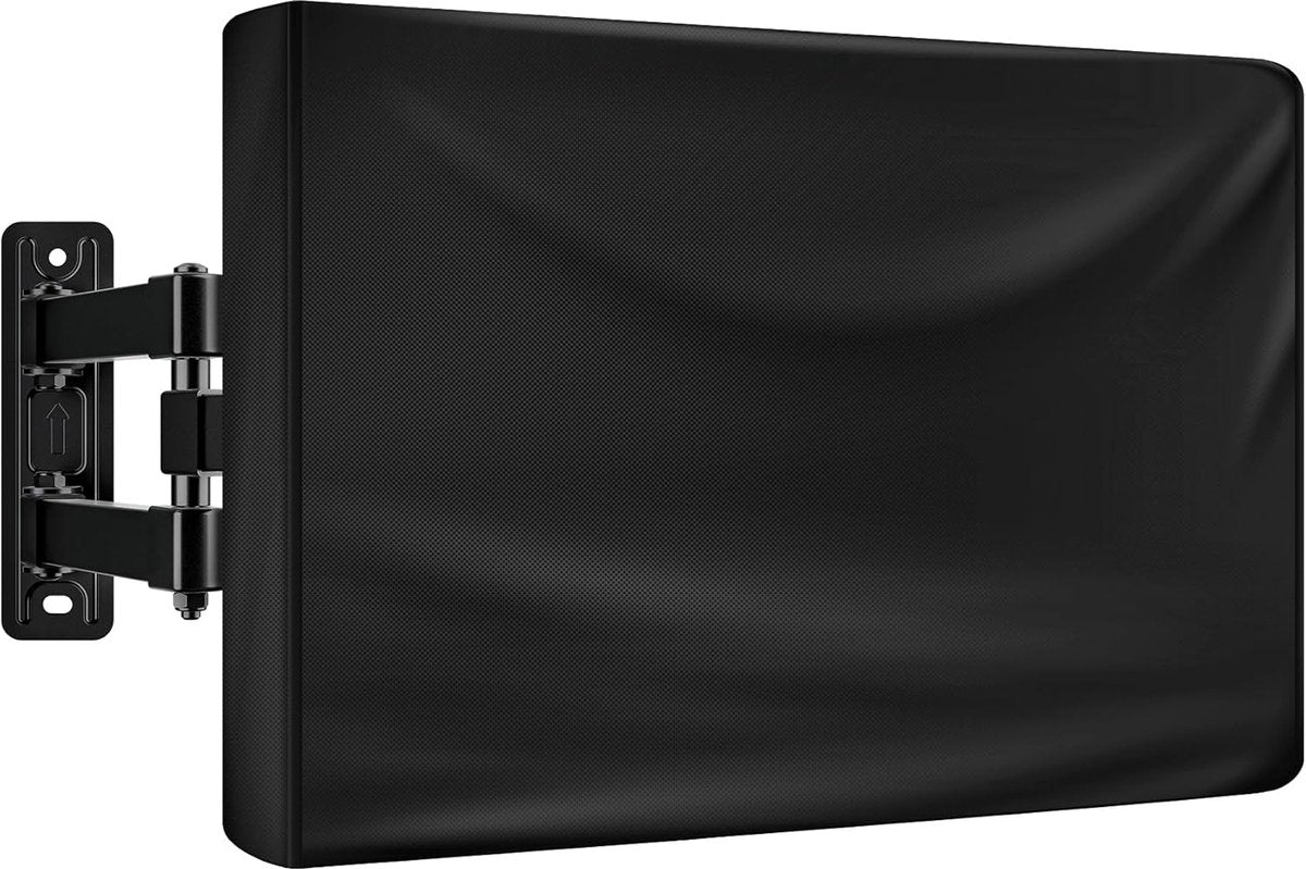 Outdoor TV case 50-52 inch - TV screen protector - waterproof and weatherproof outdoor flat screen case - 210D fabric - 51.2 x 5.9 x 32.6 inches - black