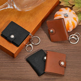 4 pieces - Mini photo album - 2 inch - Photo album - keychain - mini retro photo album - with lobster claw clasps and keychains - Each book can hold 20 photos - 10 pages - for a family and friends party keepsake - black, brown