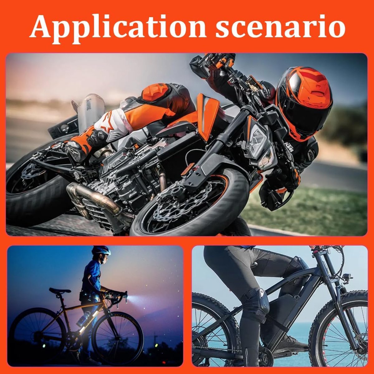(4 pieces) 12 strips - Night vision stickers - reflective stickers - reflective strips - motorcycle decoration - for visibility in the dark - for bicycle, stroller, buggy, helmet, motorcycle, scooter, toys - 7*1.8 cm and 2.1 cm - black