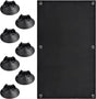 Blackout roller blind - No drilling required - 96 x 100 cm - Portable blackout curtain for windows - with 7 suction cups - Thermal insulation, Sun protection, Roller blind for skylight, Bedroom, Garden, Car - Black